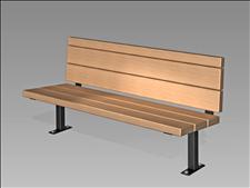 2016-6-ADA Bench (Wood Slats)