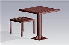 2902-3030 Manor Square Table with Center Support