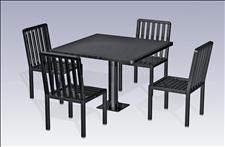 2902-4444 Manor Accessible Square Table with Center Support