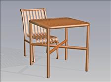 2915-3030 Renaissance Square Table with Four Legs