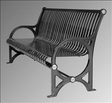 2311-6 Bench with Armrests