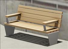 2013-6-ADA  Accessible Bench with Armrest