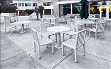 2901-20 Chairs with 2902-0036 Manor round tables and custom square tables
