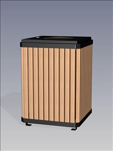 2126-FT Flat Top Litter Container