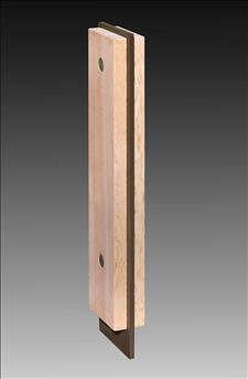 2179-01-E Wood and Metal Bollard
