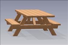 2241-6 Accessible Picnic Table with Seats