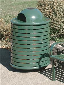 2629-AT Litter Container, Side Empty, Ash/Dome Top