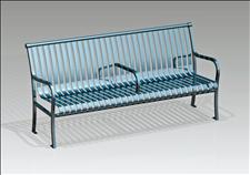2806-6-01 Bench with Intermediate Armrest