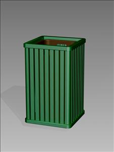 2831-OT Open Top Litter Container