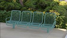 2874-8 Profile Bench with two End Armrests