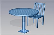 2902-0044 Manor Accessible Round Table with Center Support