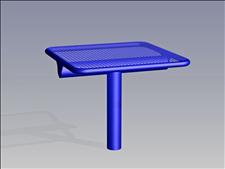 2942-3636 Profile Square Table with Center Support