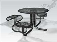 2978-3 Profile Accessible Integral Table with Three Seats
