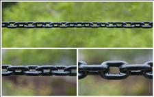 Heavy Duty Black Plastisol-coated Chain for Bollards