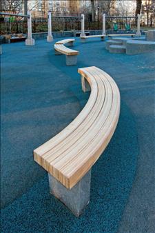 Central Park Curved Seat with Douglas Fir Slats