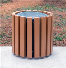Recycled Plastic Garbage Can Surround