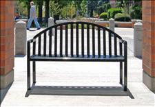 2824-4 Manor Arched Back Bench with Armrests