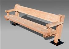 Arbor 2210-6-P Bench with Armrests