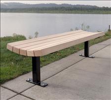 Parkway 2028-6 Concave Seat (Wood Slats)