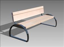 Custom Bench with Arched Ends