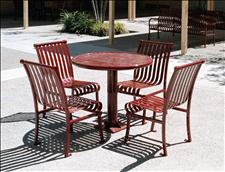 2912-0036 Renaissance Round Table with four 2911-20 Chairs