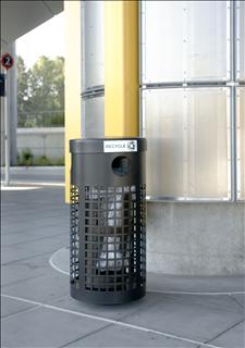 Custom Security Litter/Recycling Container